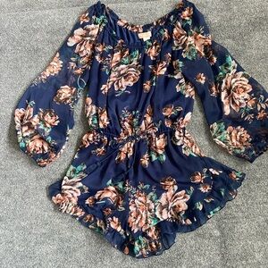 Band of Gypsies Blue and Orange Patterned Garment